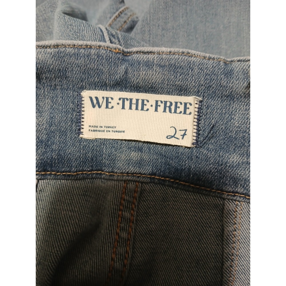 Free People We The Free Jayde High Rise Flare Leg Jeans Light Wash Blue 27 NEW‎ - Picture 8 of 13